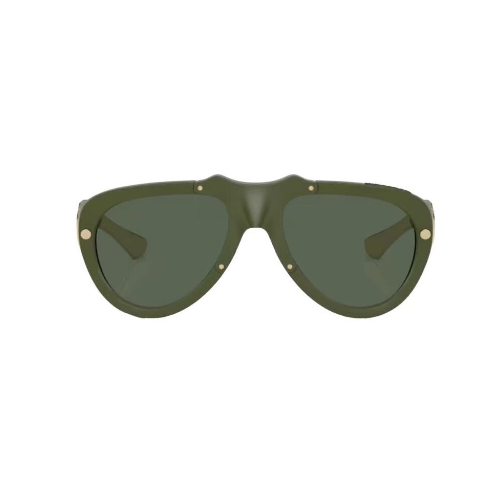 NEW BURBERRY BE4433U 4138/71 SUNGLASSES GREEN UNISEX EYEWEAR BURBERRY BE4433U 41 - Picture 2 of 3